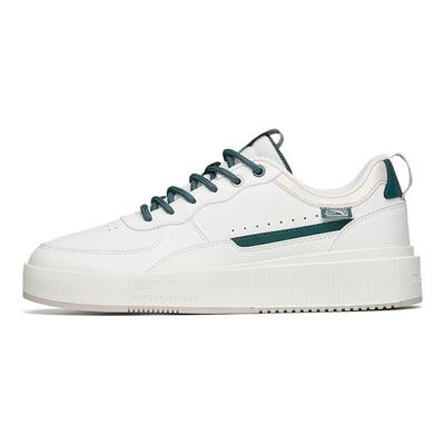 Lifestyle Series Trendige Lässige Rutschfeste Verschleißfeste Low-Top Skate Schuhe Herren Sneaker Weiß Grün 912228012-3