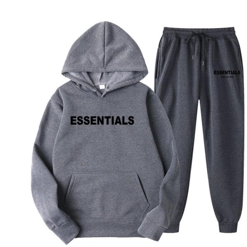 Mens Plus Size Hooded Sweatshirt Set With Matching Couples Design Soft Fleece Lined Long Sleeve Outfit Fall