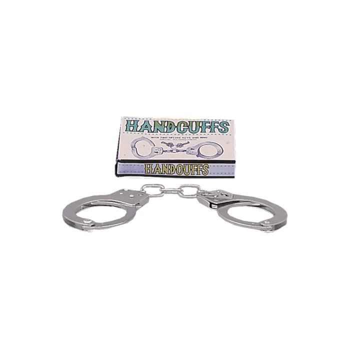 Menottes - TONGA - Métal - Couleur Gris - Avec clés - Sécurité renforcée