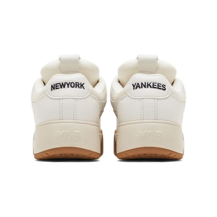 MLB Chunky Wide Low top Skateboard Shoes Unisex White Beige 3ASXCCW3N-50CRS