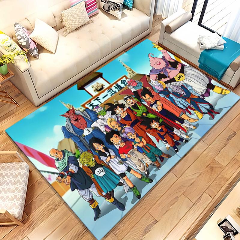 

Anime D-Dragon Ball Game Cartoon Living Room Non-Slip Area Rug Soft Carpet for Bedroom Kids Playroom Sofa,Home Decor Doormat 40x60cm