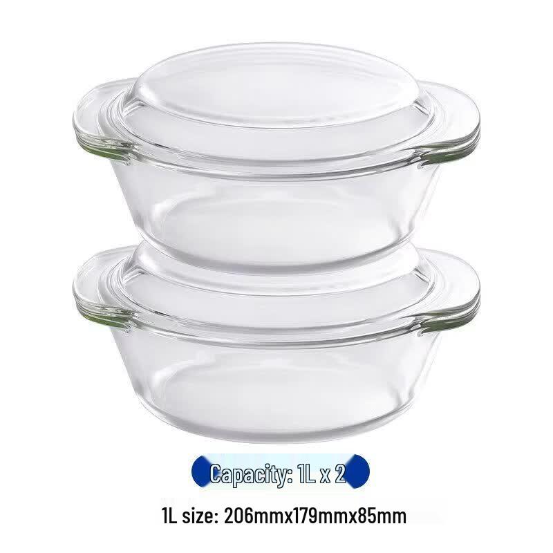 Heat-Resistant Glass Noodle & Soup Bowl with Lid