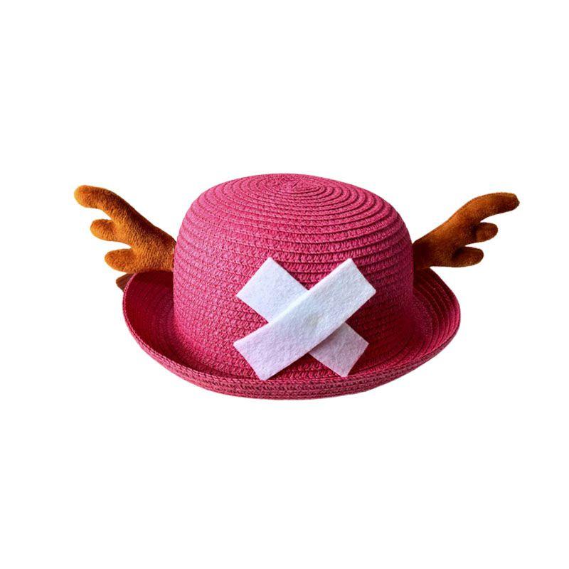 Kolorowy Dwuwymiarowy Kapelusz Kopułowy Chopper z One Piece Jako Rekwizyty do Cosplayu dla Rodziców i Dzieci