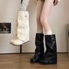 Popular fresh and sweet small man looks tall Martin boots with skirt versatile temperament lady boots woman