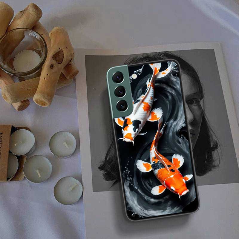 Majestic Koi Fish Phone Case For Samsung Galaxy S22 S25 Ultra S21 S10 Plus S26 Edge S20 S23 S24 FE Cover Silicone Soft TPU C