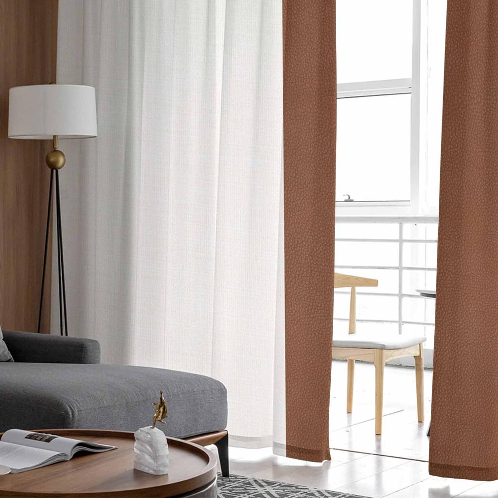 Vintage Farmhouse Tribe Striped Bohemian Modern Sheer Curtains Modern Gauze Curtain for Living Room Bedroom Voile Yarn Curtains