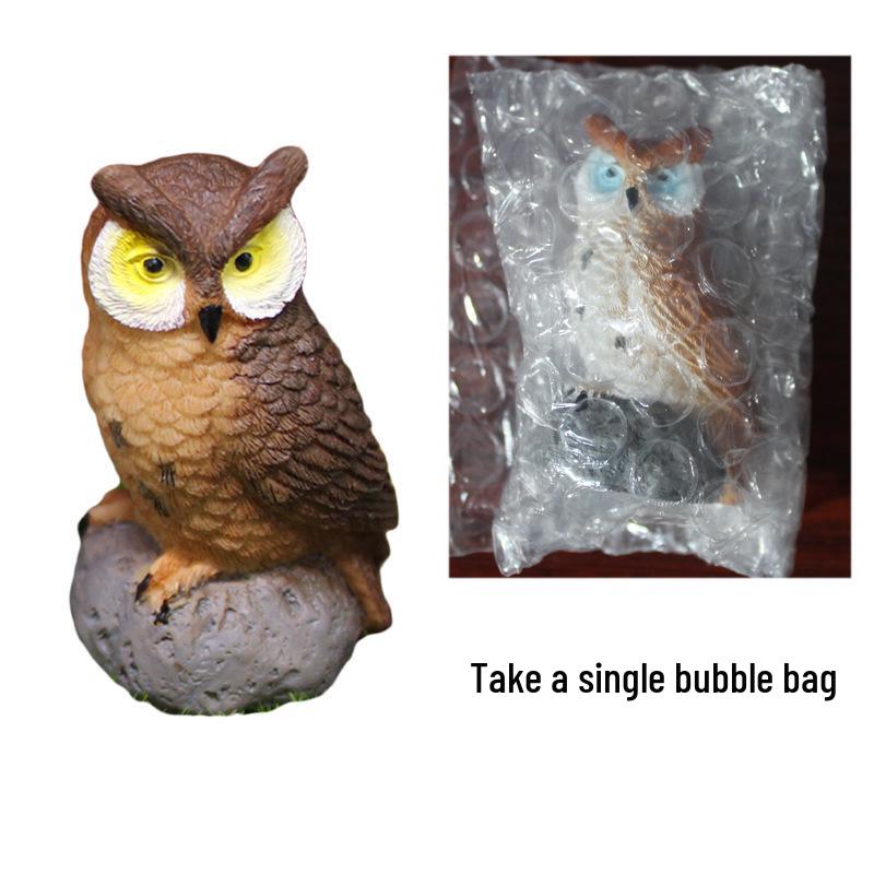 Artisanat en Résine Hibou de Simulation: Ornements de Jardin Micro Paysage