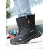 Men's Winter Shoes Waterproof Men's Boots Warm Plush Couple Snow Boots Outdoor Non-slip Hiking Boots Men Work Ankle Boots