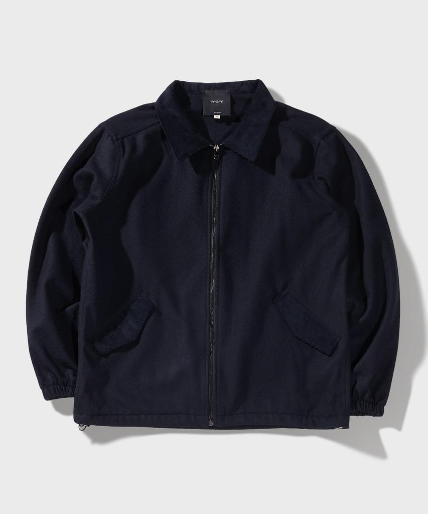 Ffeff Studio Wool Half Zip-Up Jacket (Navy)