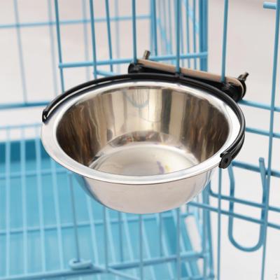 , Cage Water Dish Stainless Steel Pet Supplies High Capacity Bowls Dog Feeder for Indoor Cats