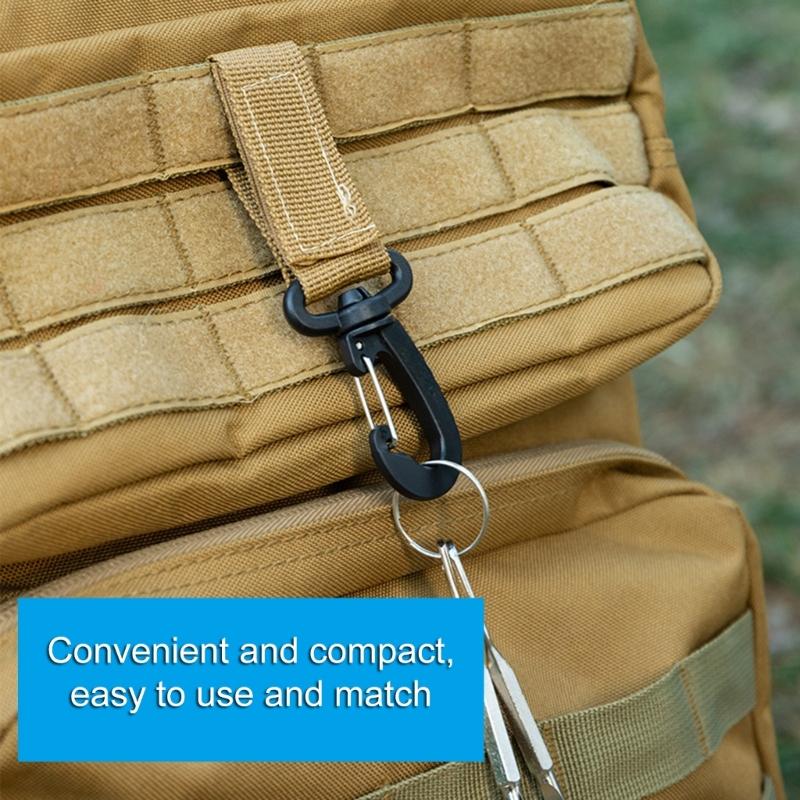 4Pcs Tactically Hanging Buckles Nylon Webbing Buckles Strap Clip Carabiner Belt Clip Outdoor Buckles Strap Easy to Use