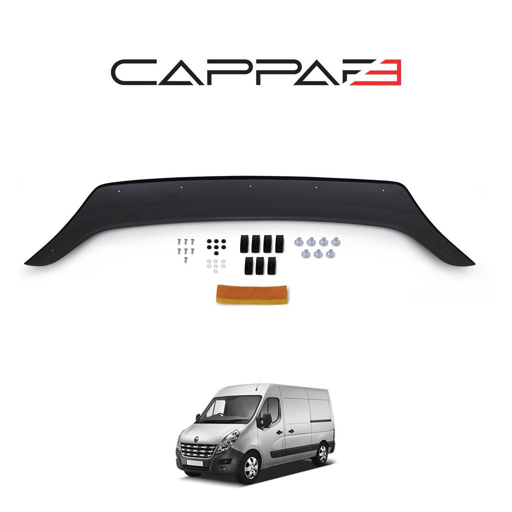 FOR Renault Master Front Hood Protection Spoiler 2010 To 2014 Models Front Bug Shield Hood Deflector Guard
