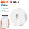 Zigbee Tuya Smart Temperature and Humidity Sensor Battery Powered Security with Tuya Smart Life App Works with Alexa Google Home