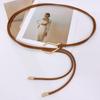 Stylish Slimming Leather Rope Waist Chain Multi-Use Versatile Waist-Cinching Belt Thin Rope Simple Skirts Waist Cover Party