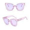 Retro Crystal Rhinestone Frame Female Shades Oversized Sunglasses Women Sunglasses Square Sunglasses