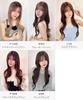 AQUADOLL Curly Long Blonde/Brown Hair Wig with See-Through Bangs, High-Tone Color, Full Wig, Free Size, MBK Matte Black (wg360MBK)