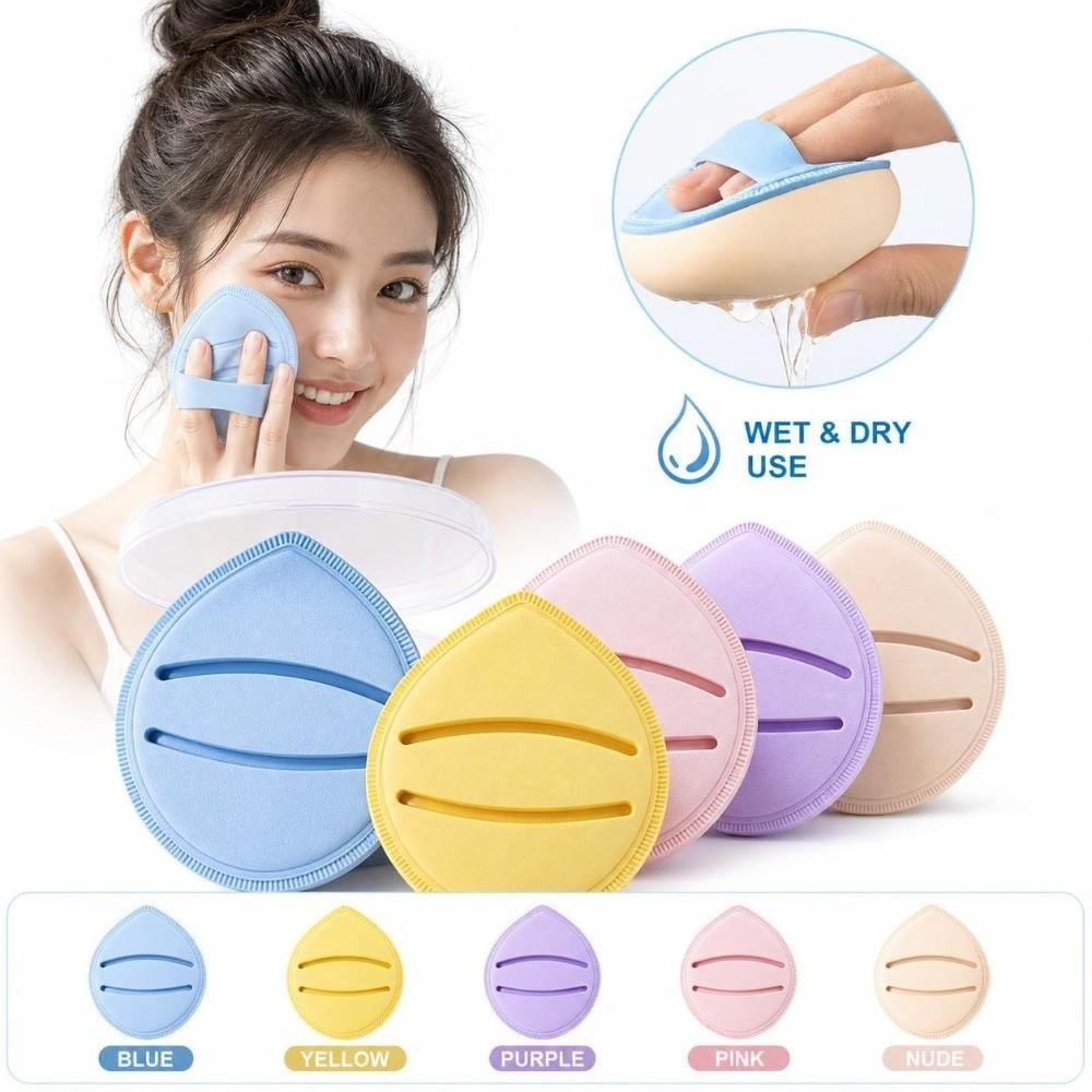Wet Dry Dual Use Powder Puff Extra Large Cosmetic Puffs  For Concealer Application