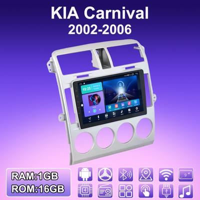 Radio de Coche Android 2 DIN Para KIA Carnival 2002-2006 Reproductor Multimedia Unidad Principal Estéreo Navegación GPS WIFI 1+16GB