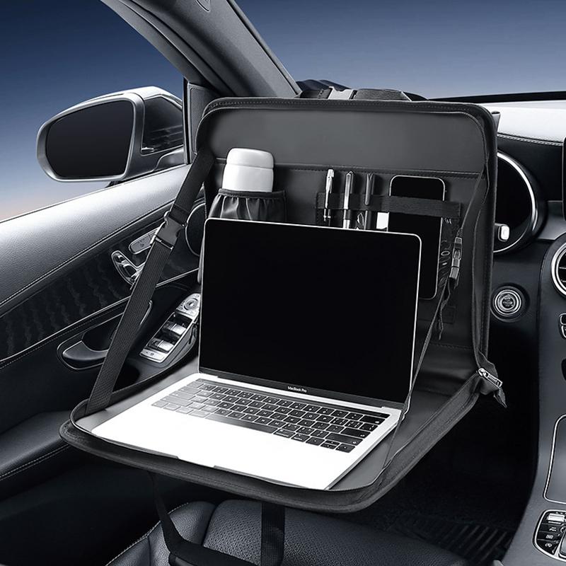 Car Hanging Work Laptop Desk Vehicles Truck Working And Dining Table For Lunch Breakfast Foldable Driver Notebook Computer Bag