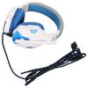  SY830MV Game Headsets   Volume Support Mic   USB Headsets with 3.5mm Microphone for   PC Laptop(Black Blue )