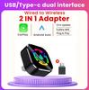 Cutie AI Carplay cu Fir la Wireless 2 în 1 Adaptor Android Auto Dongle USB Plug & Play Pentru 98% Mașini OEM Carplay cu Fir Android Auto