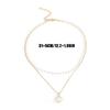 Trendy Imitation Pearls Pendant Necklace with Adjustable Length Stylish Jewelry Handmade Women's Stylish Accessory