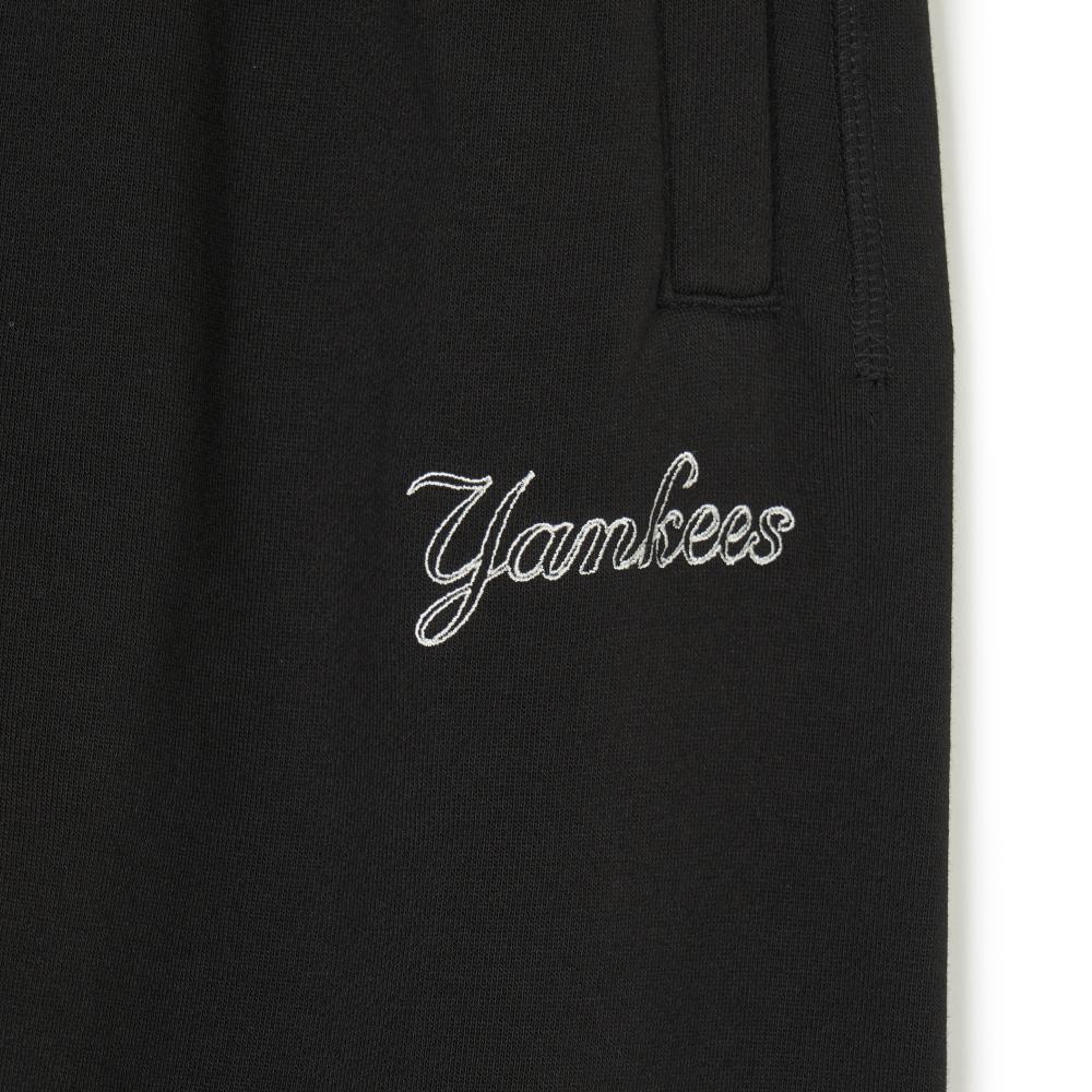 MLB New York Yankees Letter Mid-Rise Tapered Knit Joggers Unisex Joggers Black 3APTB0341-50BKS