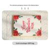 Romantic 3D Rose Folding Card Pop Up Rose Card Anniversary Card Wedding Invitations Card Valentine Day Present Card Valentines Card
