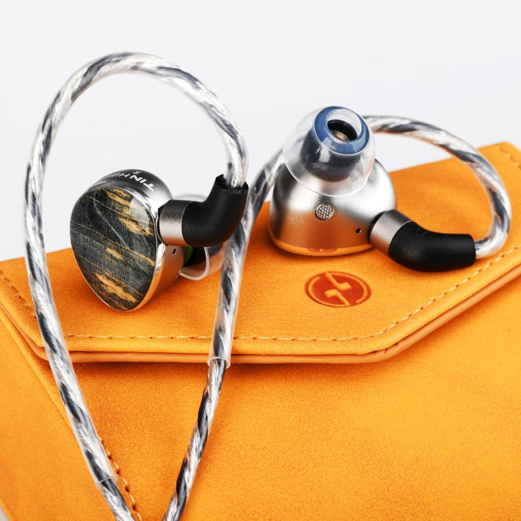 TinHiFi T6 HiFi Monitor 1DD 1 Planar Hybrid Wired Flagship Dynamic Detachable Gaming and Studio Audiophile Earbuds T6 2Pin No In-Ear IEM, + Earphone,
