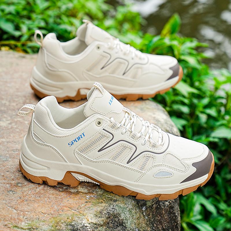 Mesh Hiking Sports Shoes Men's Breathable Sneakers Non-slip Wear-resistant Outdoor Trainers for Camping Trekking Walking