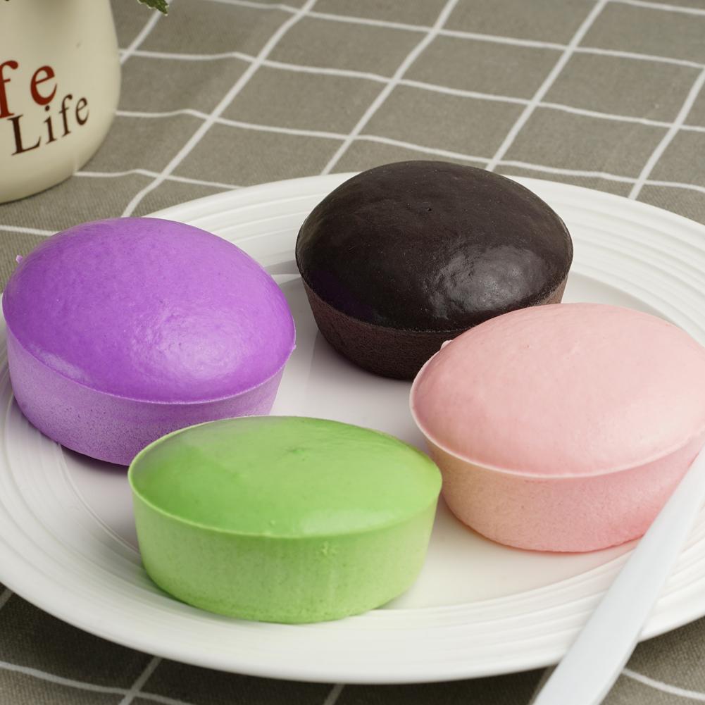 Purple Super Soft Purple Potato Rebound Pinch Fun Decompression Toy Bun Sticky Small Cake Slow Pinch Party Gift Fun Custard