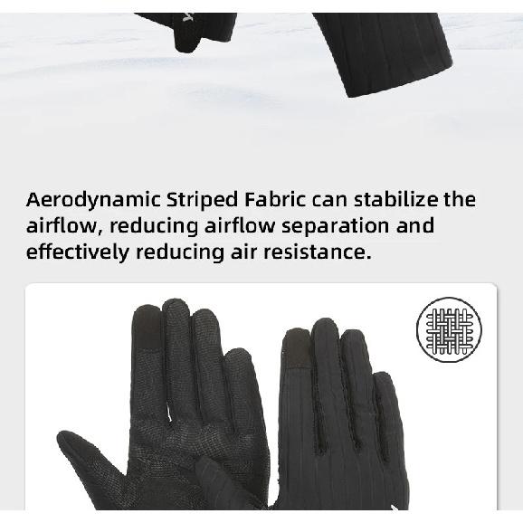 YKYWBIKE Cycling Gloves Full Finger Aerodynamic Road Bike Gloves Shock Absorbing Touch Screen Reflective Bicycle Gloves