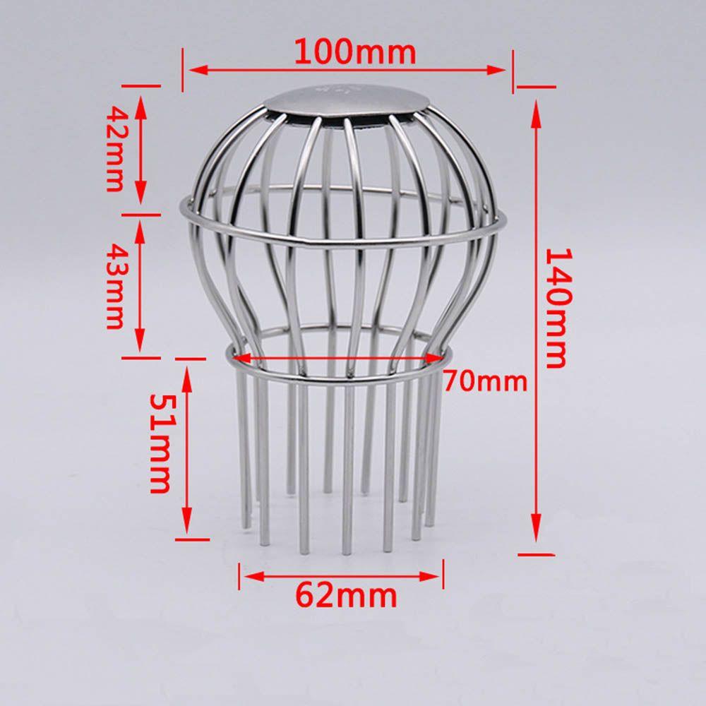 Down Pipe Gutter Balloon Guard Filter Strainer Gutter Protection Downspout Filter Filter to Prevent Leaf 304 Stainless Steel