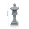 FOMIYES Replica Stone Lantern Sand Table Pavilion Model Zen Garden Tower Mini Tower Ornament Miniature Tower Ornament Aquarium Pavilion Model