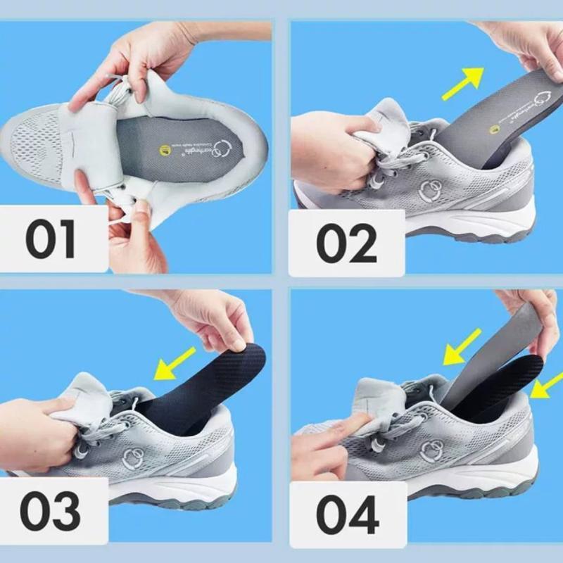 Kohlefaser-Einlegesohle für Herren Laufsport Fußeinlage Atmungsaktive Schuhpolster Damen Sportschuh-Einlage Orthopädische Schuheinlagen Sneaker-Einlegesohlen