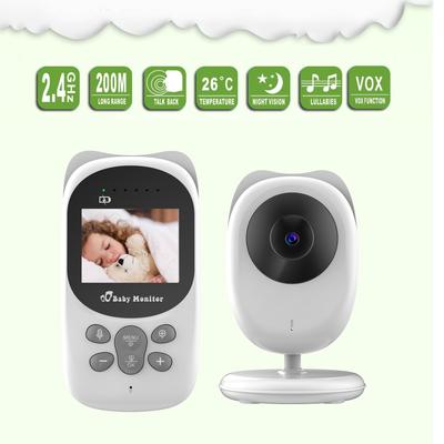 ראיית לילה אלחוטית חדשה לתינוק צג 2.4 אינץ' LCD אודיו וידאו מצלמת אבטחה דו כיוונית טמפרטורת שיחה בייביסיטר מטפלת האיחוד האירופי בריטניה ארה"ב תקע