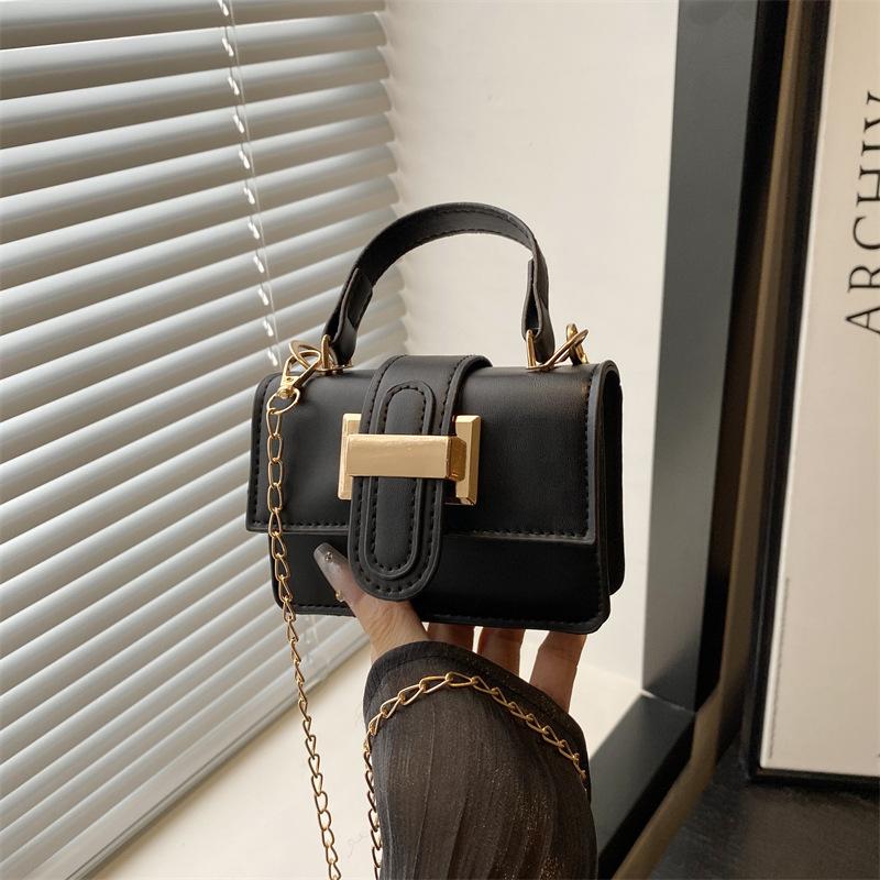 Retro Handbag New Women's Bag Small Square Bag Niche Design Textured Shoulder Messenger Bag