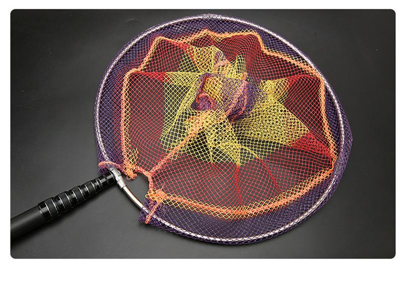 Carbon Telescopic Heavy-Duty Fishing Net Pole - Available In 1.8, 3, 4 Meters, Super Hard for Big Fish, Black Finish
