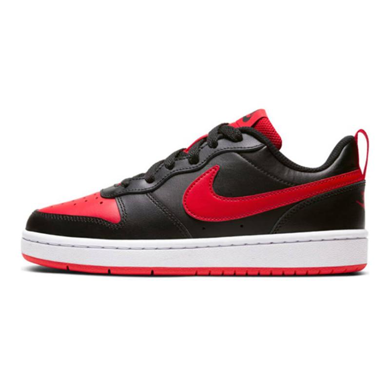 

Nike Court Borough Low 2 Black University Red GS Sneakers BQ5448-007 36