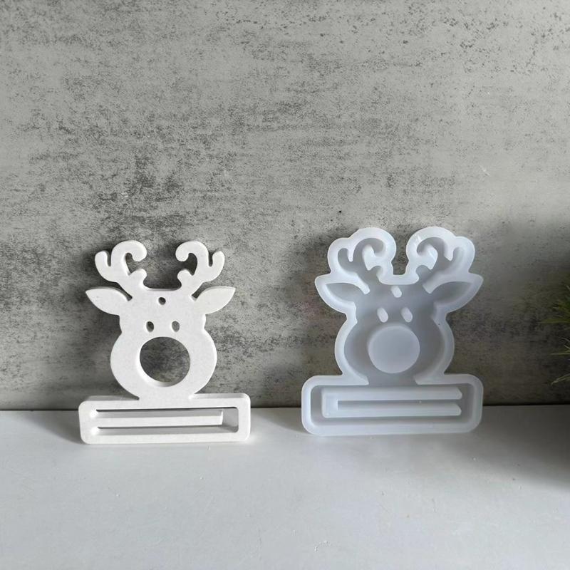 3Pcs Christmas Silicone Money Holder Moulds for Money Holder, Christmas Themed Pendant Molds with Hole for Epoxy Resin