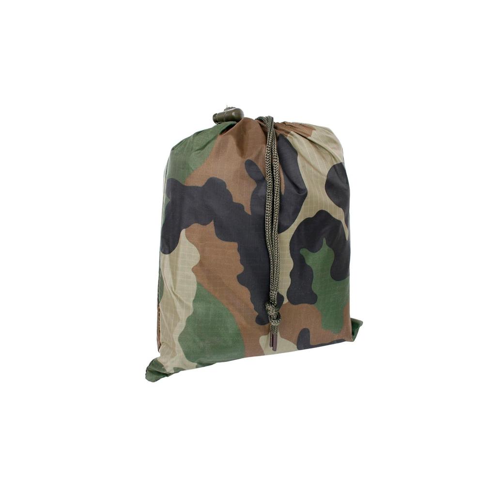 Rain Poncho Woodland Ripstop US Military Style [Mil-Tec] - Camo, Fabric,