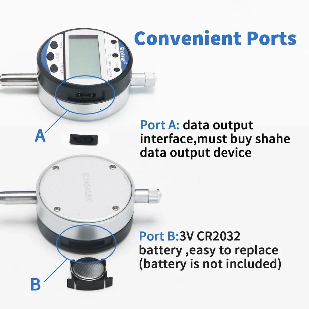 0-12,7/25,4 mm/0,01 mm Elektronische digitale Messuhr, Zoll/Metrische Umrechnungsindikatoren, Messwerkzeug