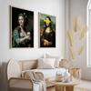 Set of Two Posters Mona Lisa Coffee
