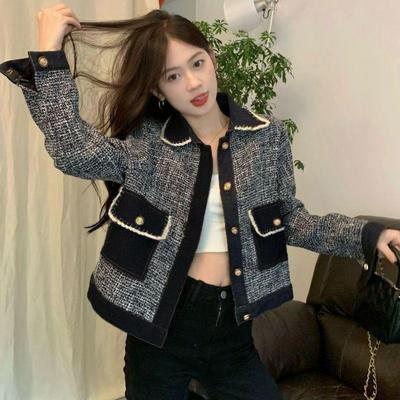 Vintage French Style Knit Autumn Winter Coat for Women Fashionable Outerwear