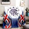 Rangers Football Club Thema Personalisierte Outdoor Flanelldecken Weich Und Geeignet Für Alle Jahreszeiten Perfekt Für Sofas Betten Und Camping