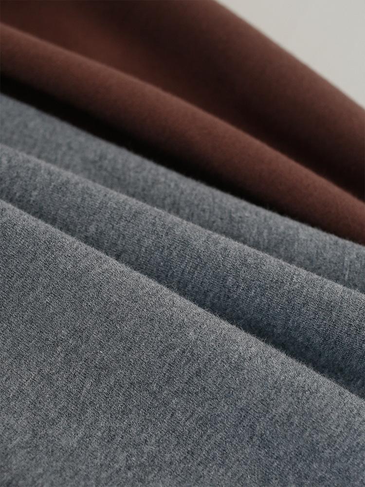 Kids' 2025 Unisex Long Sleeve Stand-up Collar Base Layer T-Shirt - Spring/Autumn Style, Cotton, Solid Color