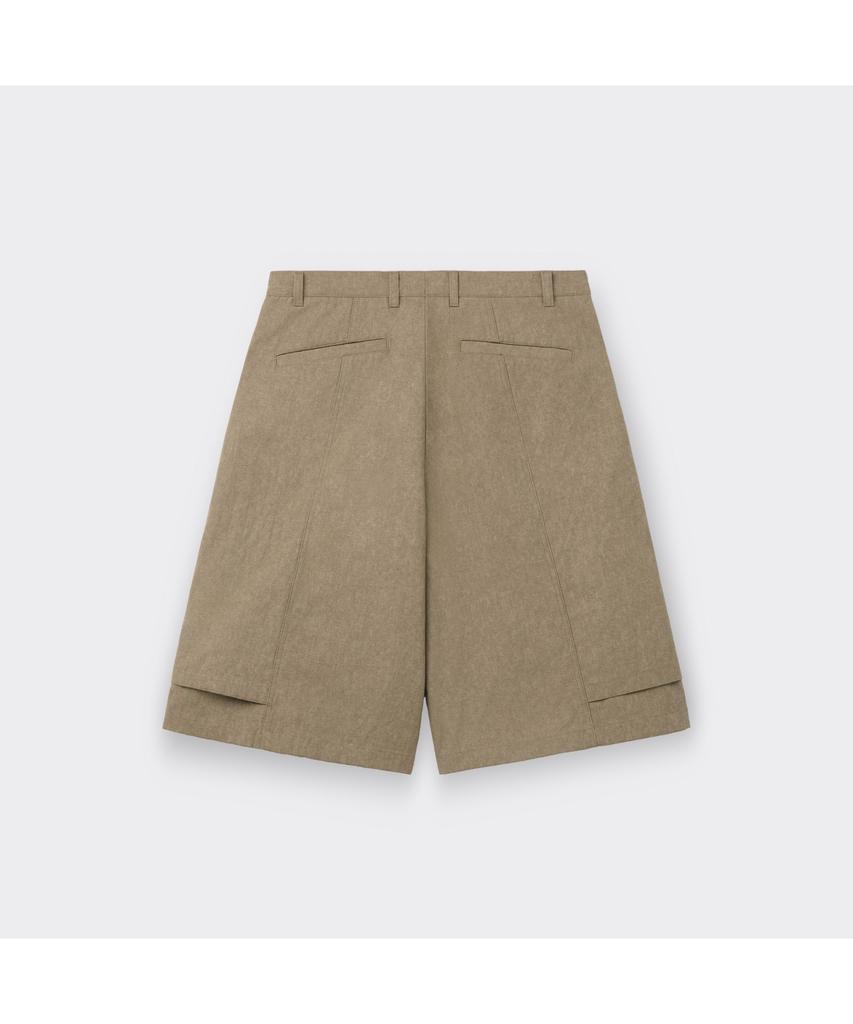 Keoseuuteommellou Beige Cotton Bdu Shorts Cwpam26363Bex