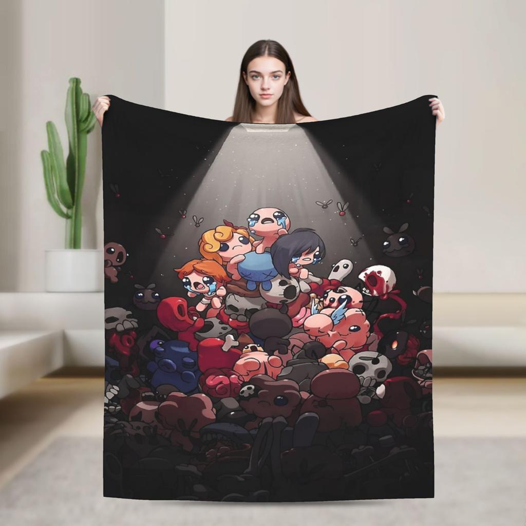 The Binding of Isaac Plush Blanket Kids Flannel Throw Blanket For Bedroom Soft Custom Quality Bedspread Gift