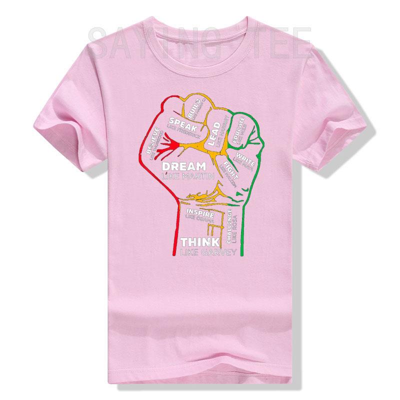 Inspiring Black Leaders Power Fist Hand Black History Month TShirt Cool Present for Women Unisex African Americans Graphic Tee Top