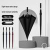 Windproof Double Layer Automatic Men's Golf Umbrella with Straight Handle - Customizable Business Logo